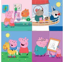Dėlionių rinkinys " Peppa pig" 12+16+20+25