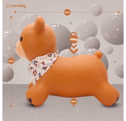 Guminis šokliukas TEDDY 52 cm