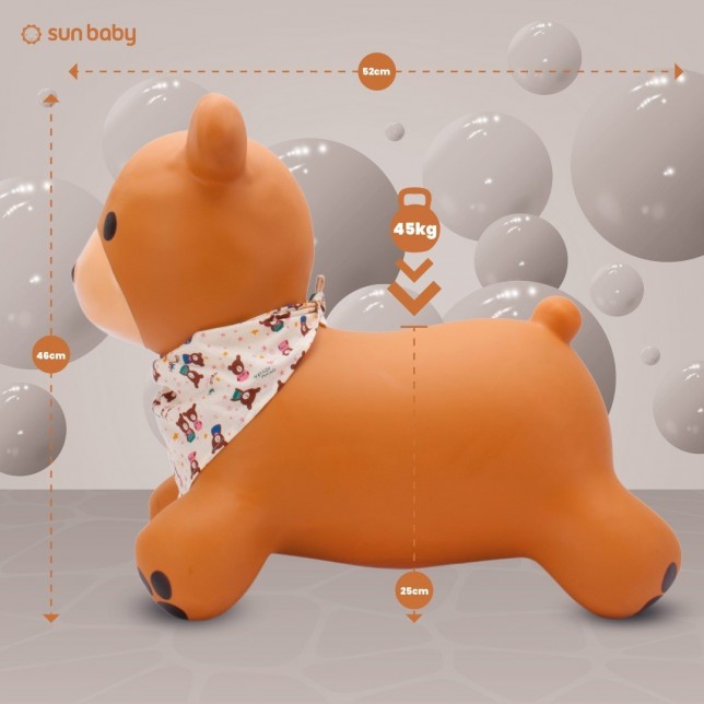 Guminis šokliukas TEDDY 52 cm