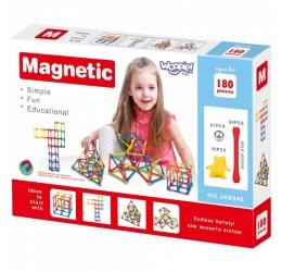 Magnetinis konstruktorius - Magnastix / 180 vnt