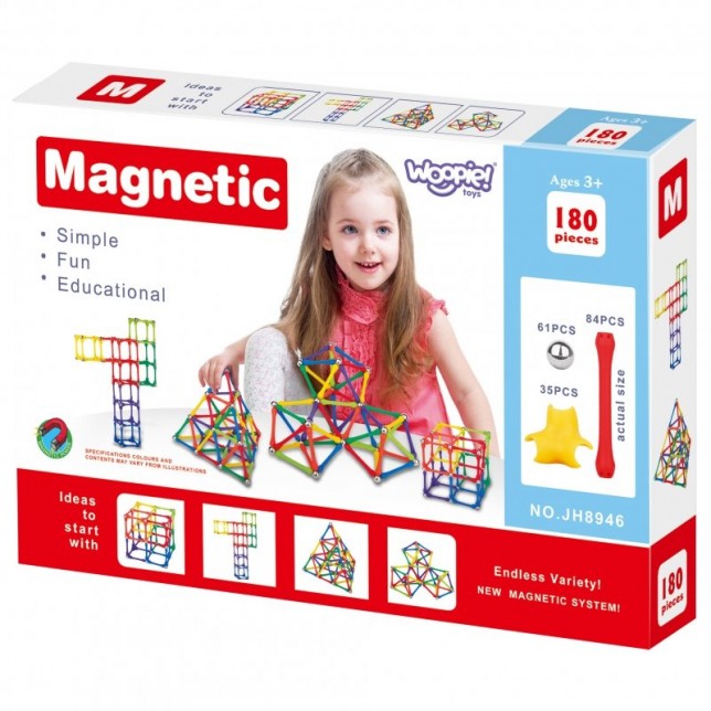 Magnetinis konstruktorius - Magnastix / 180 vnt