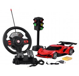 Sportinis automobilis valdomas vairu arba pedalais
