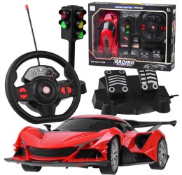 Sportinis automobilis valdomas vairu arba pedalais