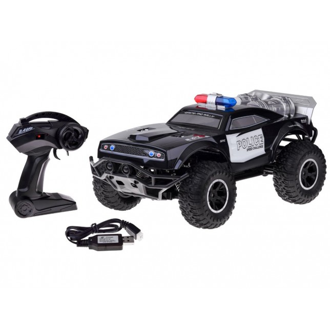 Didelis RC policijos Monster visureigis