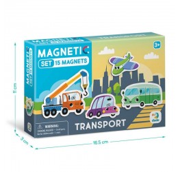 DODO magnetukų rinkinys "Transportas"