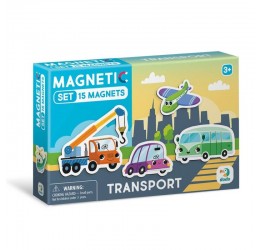DODO magnetukų rinkinys "Transportas"