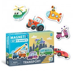 DODO magnetukų rinkinys "Transportas"