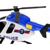 Policijos sraigtasparnis ir automobilis