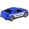 Policijos sraigtasparnis ir automobilis