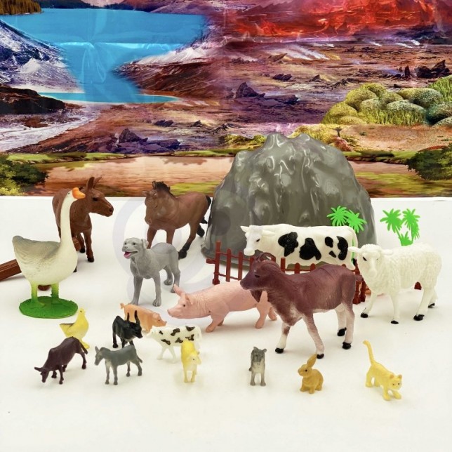 Ūkio gyvūnų rinkinys ''Farm Life'' 34vnt.