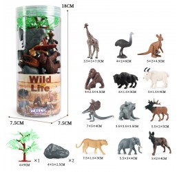 Laukinių gyvūnų rinkinys ''Wild Life'' 15vnt.