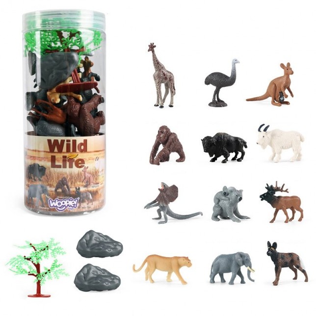 Laukinių gyvūnų rinkinys ''Wild Life'' 15vnt.