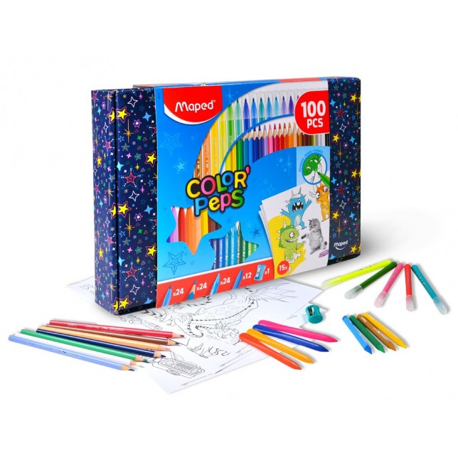 Maped Spalvinimo rinkinys Color’Peps 100vnt.