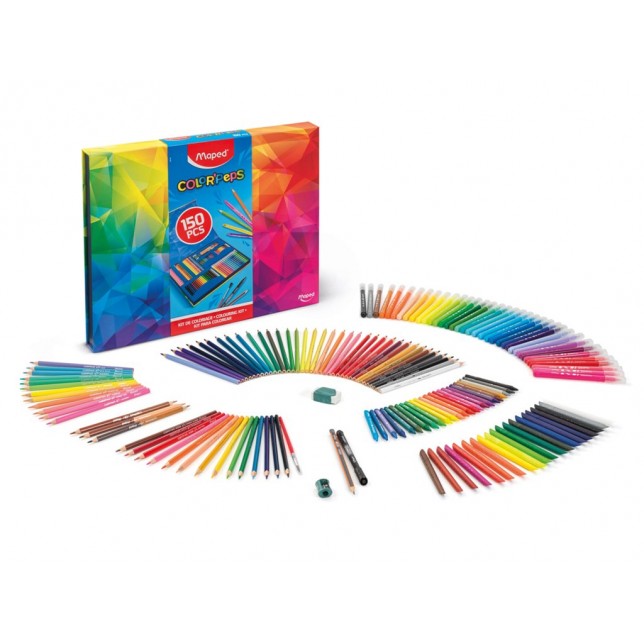 Maped piešimo priemonių rinkinys Color’Peps 150 vnt.