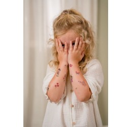 Little dutch vaikiškos laikinos tatuiruotės "Rosa and Friends"