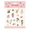 Little dutch vaikiškos laikinos tatuiruotės "Rosa and Friends"