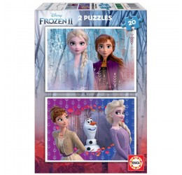 Dviejų dėlionių rinkinys 2x20 FROZEN II