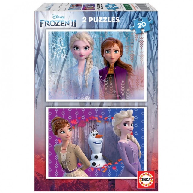 Dviejų dėlionių rinkinys 2x20 FROZEN II