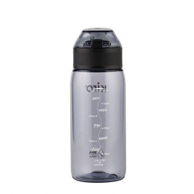 Kiro gertuvė be šiaudelio - pilka, 450 ml