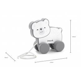 Polar B traukiamas žaislas "Baltasis lokys"