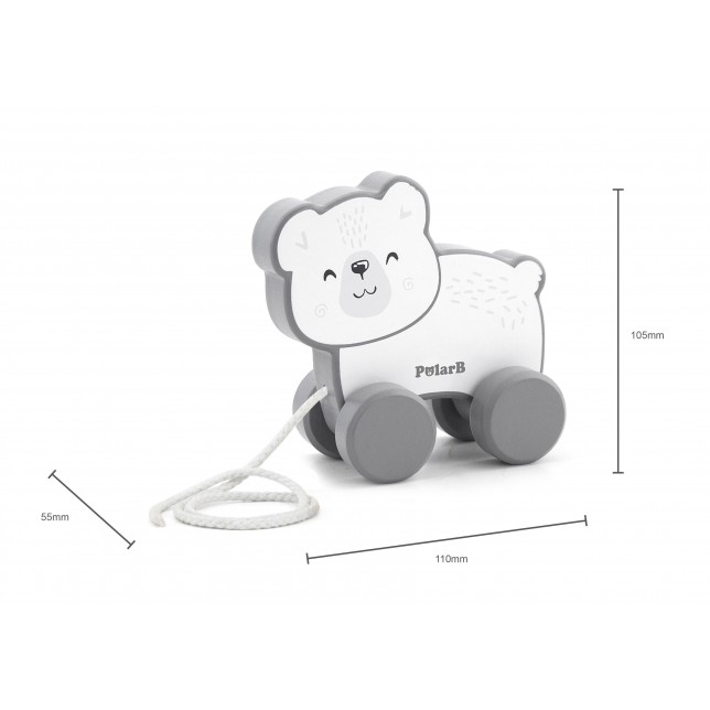 Polar B traukiamas žaislas "Baltasis lokys"
