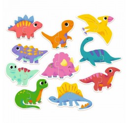 Pirmoji dėlionė mažiesiems "Dinozaurai"