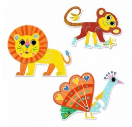 Pirmoji dėlionė mažiesiems "Judantys gyvūnai"