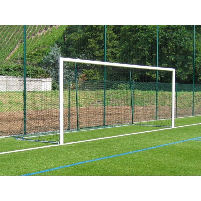 Aliuminio konstrukcijos futbolo vartai / balta spalva