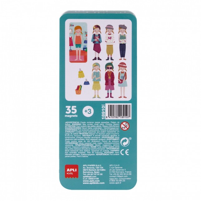 Apli kids magnetinė dėlionė "Aprenk mergaitę"