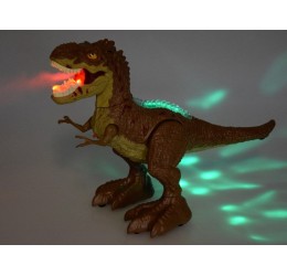 RC riaumojantis, garais kvėpuojantis dinozauras, rudas