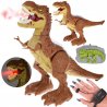 RC riaumojantis, garais kvėpuojantis dinozauras, rudas