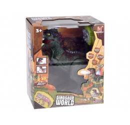 RC riaumojantis, garais kvėpuojantis dinozauras, žalias