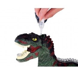 RC riaumojantis, garais kvėpuojantis dinozauras, žalias