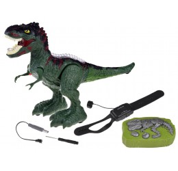 RC riaumojantis, garais kvėpuojantis dinozauras, žalias
