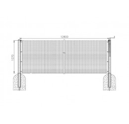 Aliumininiai teniso stulpeliai 80x80mm