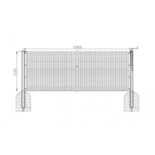 Aliumininiai teniso stulpeliai 80x80mm