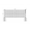 Aliumininiai teniso stulpeliai 80x80mm