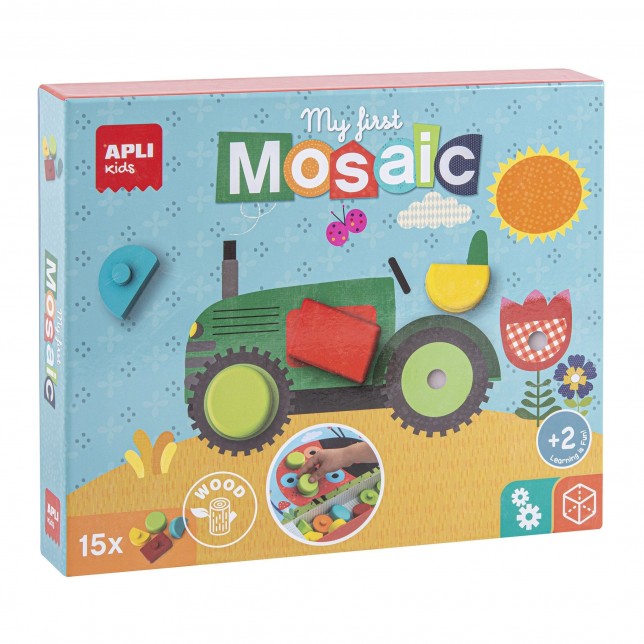 Medinė mozaika ''Geometrinės figūros''