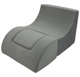 Pilkas foteliukas gultukas su staliuku - Folded
