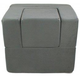 Pilkas foteliukas gultukas su staliuku - Folded