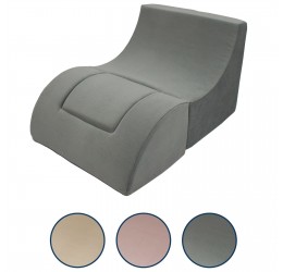 Pilkas foteliukas gultukas su staliuku - Folded