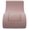 Violetinis fotelis gultas su mini staliuku - Folded