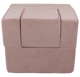 Violetinis fotelis gultas su mini staliuku - Folded