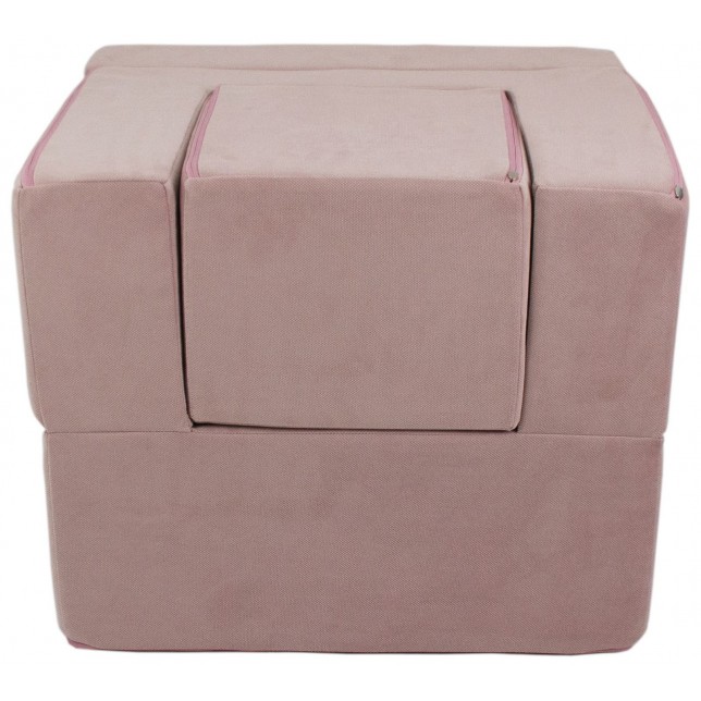 Violetinis fotelis gultas su mini staliuku - Folded