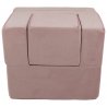 Violetinis fotelis gultas su mini staliuku - Folded