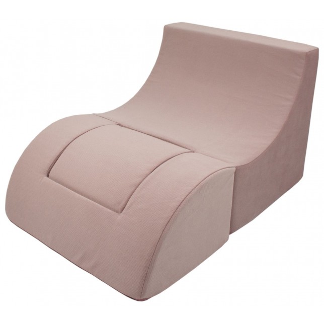 Violetinis fotelis gultas su mini staliuku - Folded
