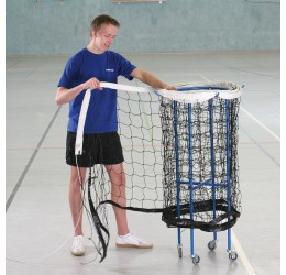 Badmintono tinklo laikymo vežimėlis