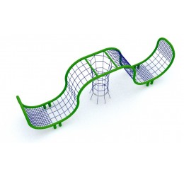 Didelė lynų laipynė su tuneliu - TUBULAR