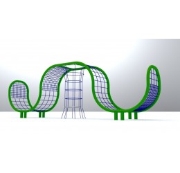 Didelė lynų laipynė su tuneliu - TUBULAR