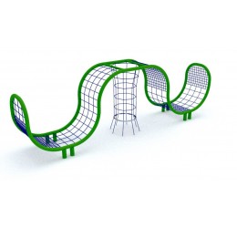 Didelė lynų laipynė su tuneliu - TUBULAR